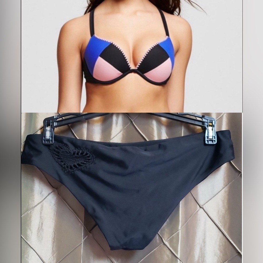 SWIM MASHUP: Shade & Shore Underwire Push Up Bikini Top & Brandy Melvill…